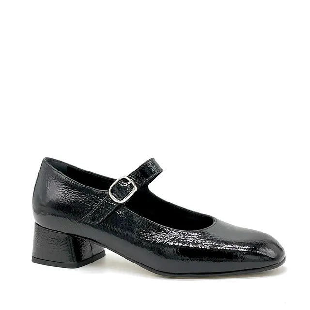 ELATA 55527 mary jane vernis noir talon 3,5 cm