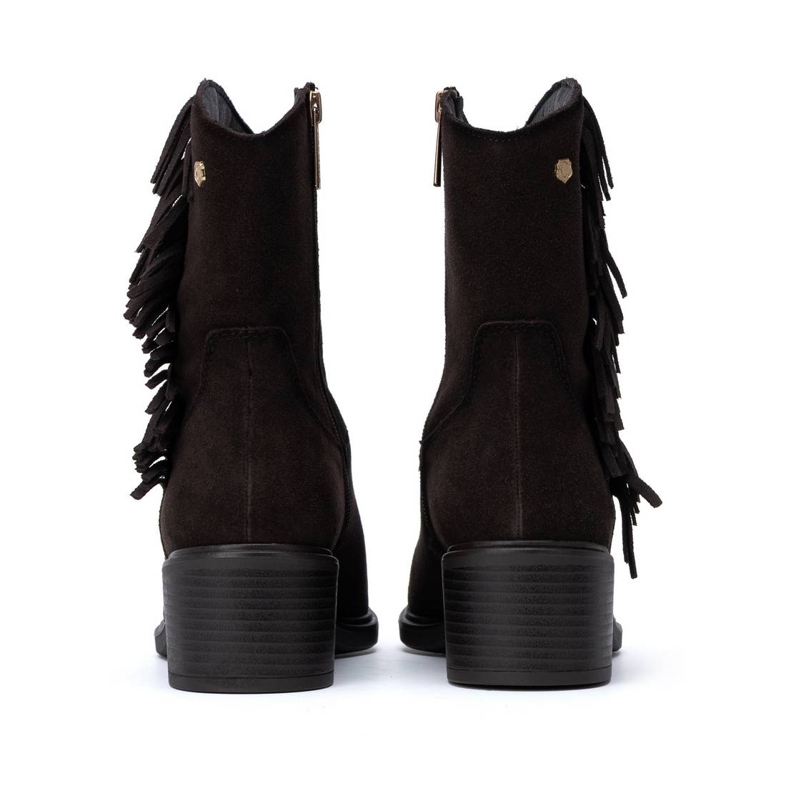 Carmela 16425202 bottines femme marron à franges