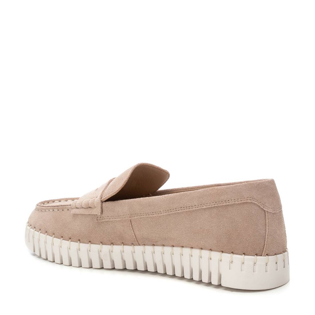 Carmela 16232402 mocassin cuir beige plat