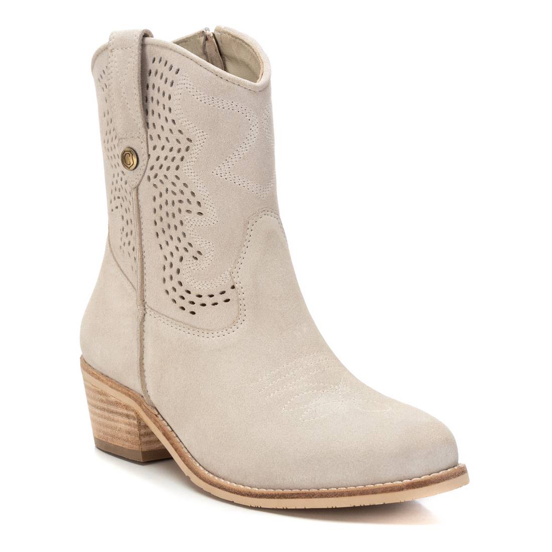 Carmela 16137005 boots santiags femme blanc talon 5 cm