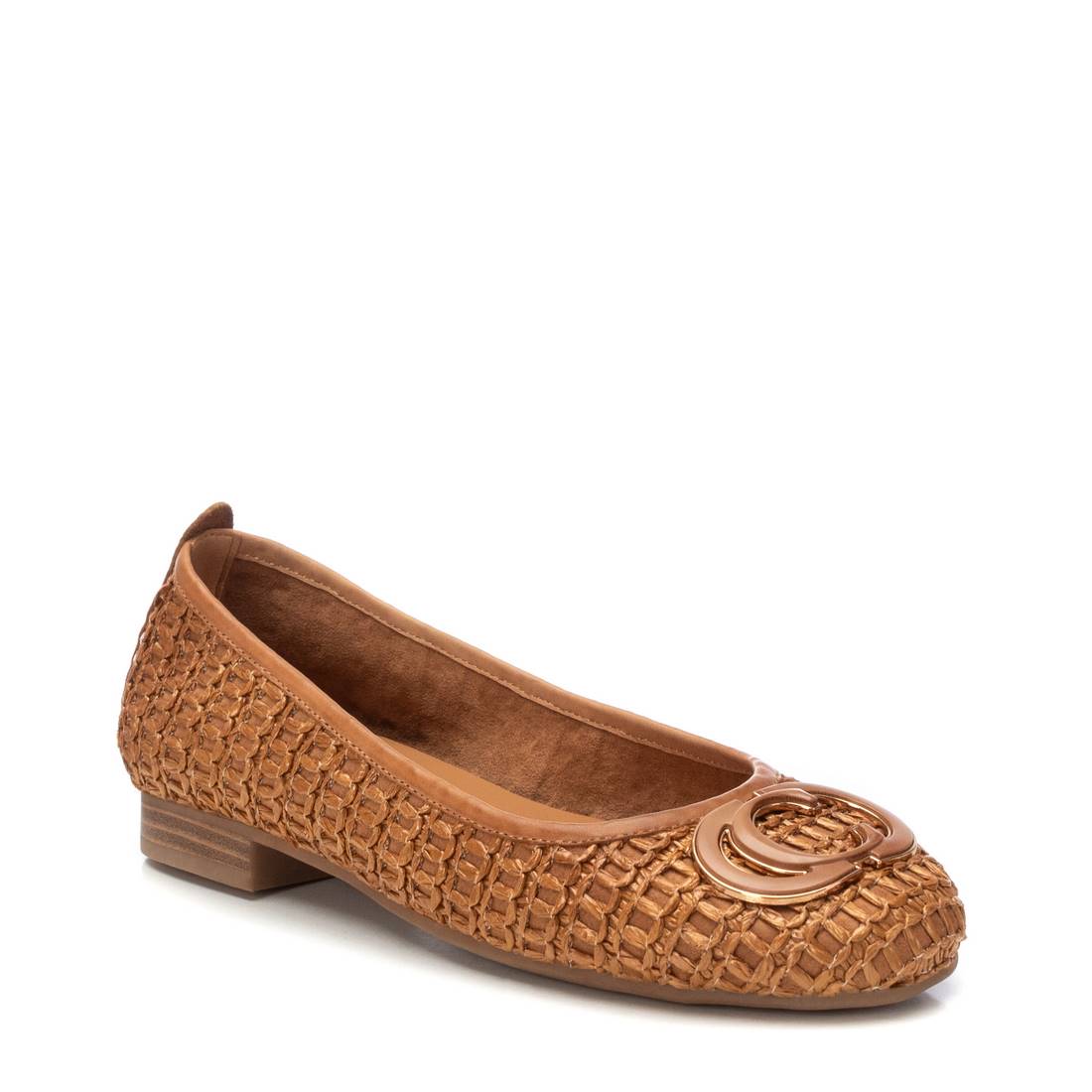 Carmela 16216805 ballerine raphia camel