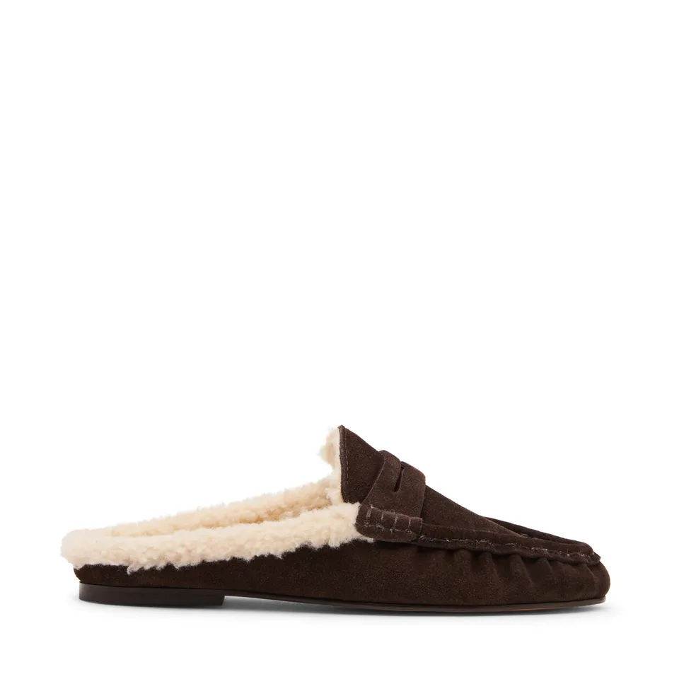 Steve Madden Rafe-F mule daim marron chocolat