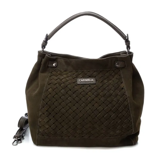 Carmela 18600202 sac bandoulière vert cuir véritable