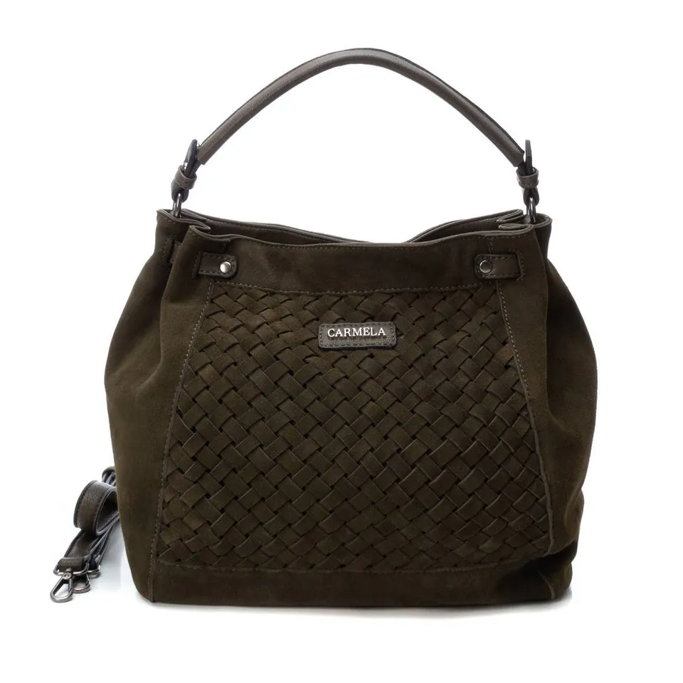Carmela 18600202 sac bandoulière vert cuir véritable
