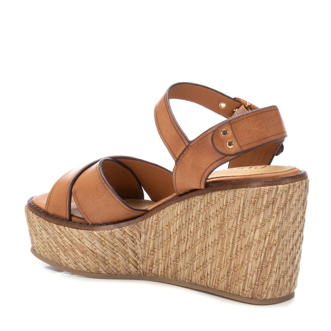 Carmela 16138701 sandales femme marron cuir compensé