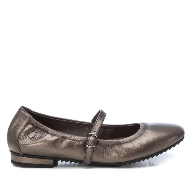 Carmela 16201302 ballerines cuir gris boucle