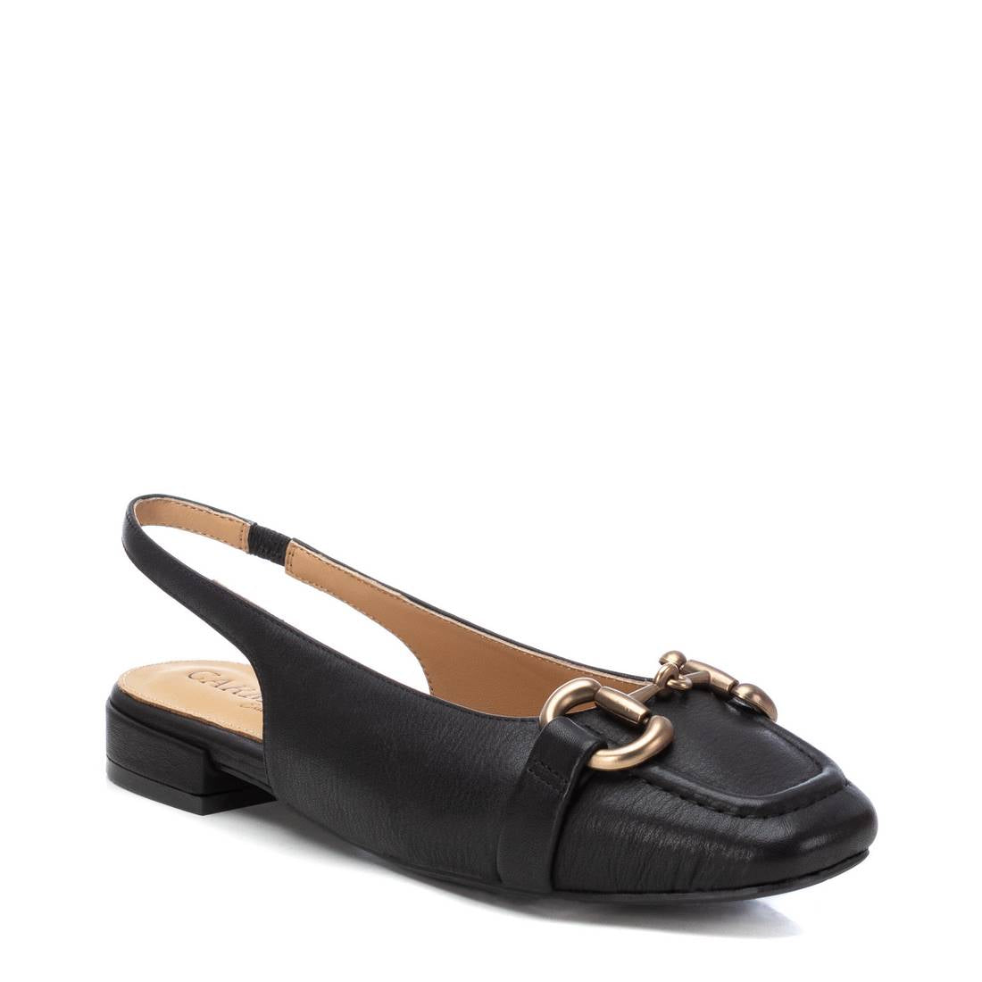 Carmela 16150005 ballerines femme noir cuir plat