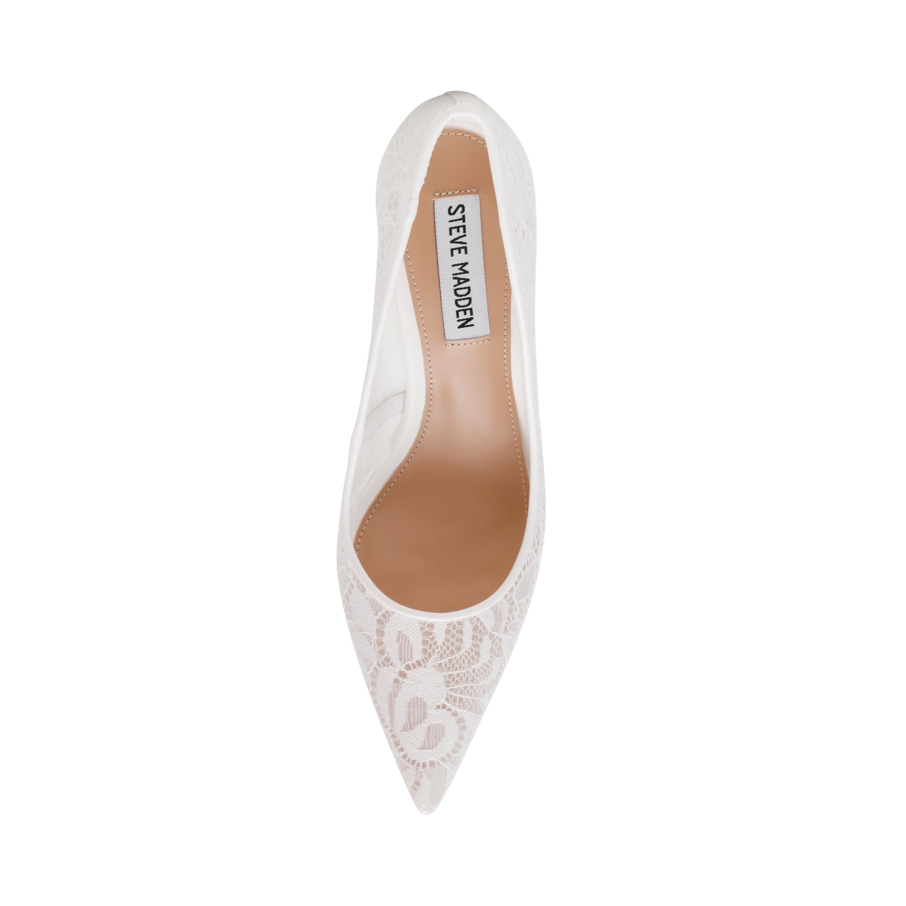 Steve Madden Vivion-L escarpins blanc dentelle talon 5,5 cm