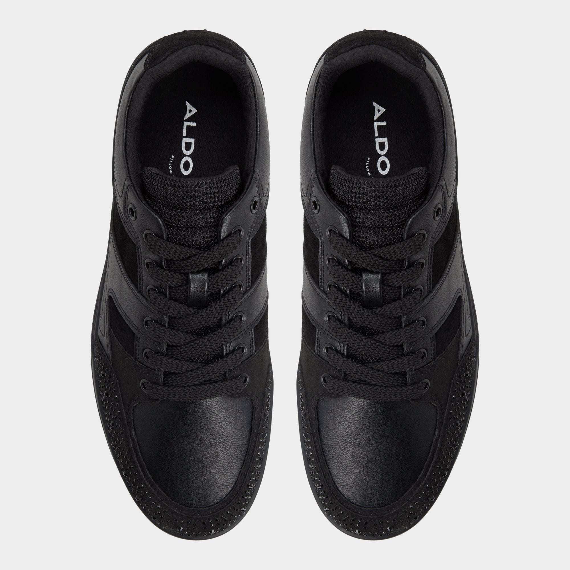 ALDO Kian baskets basses noires cuir suède