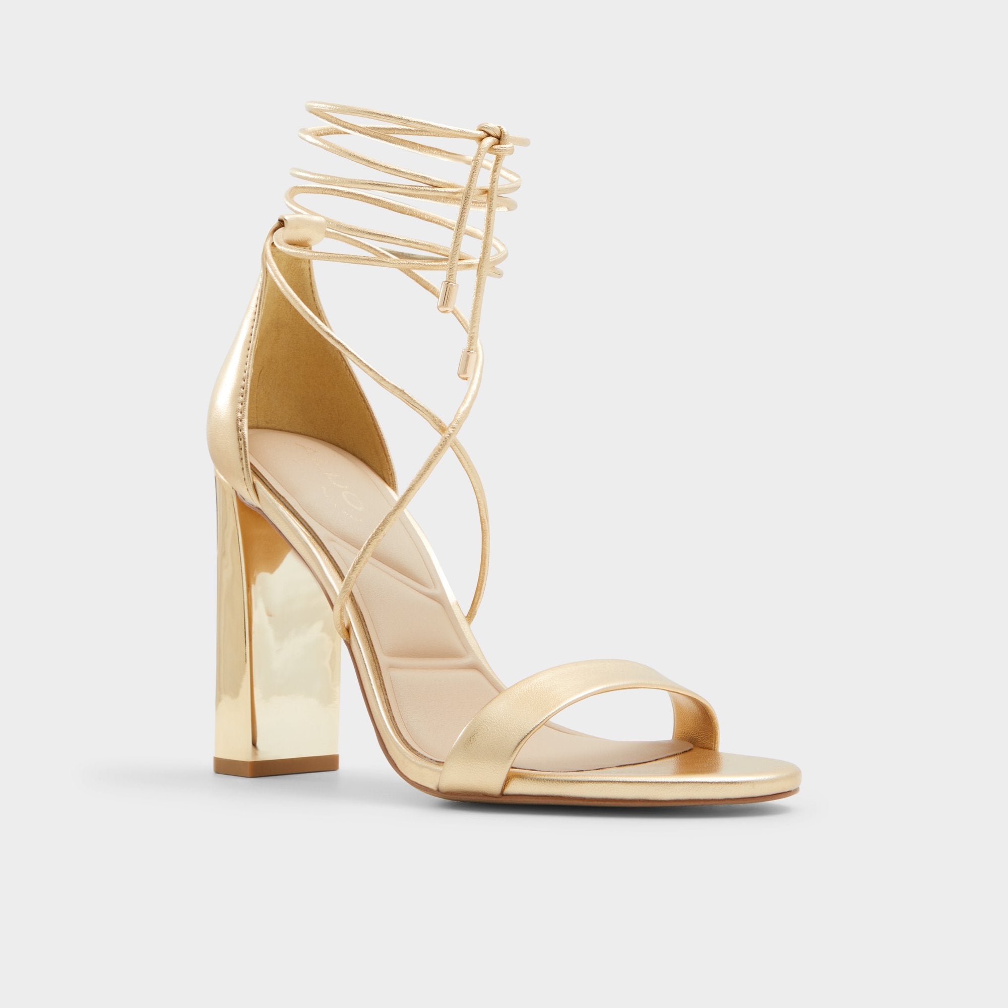 Aldo Winglette sandales à talons doré
