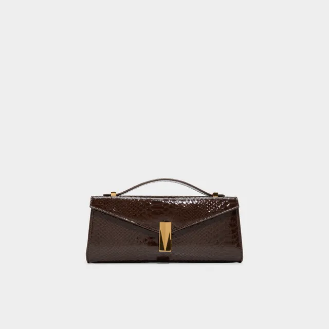 ALDO Alexzandraax pochette cuir marron animal