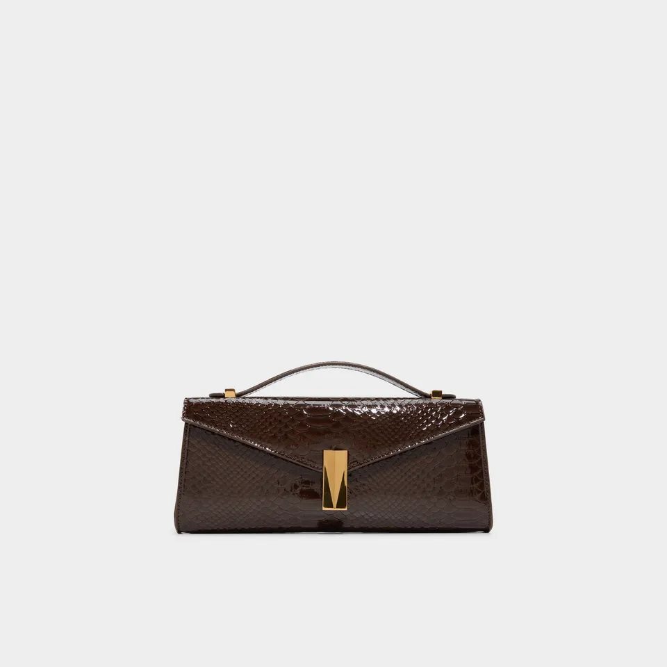 ALDO Alexzandraax pochette cuir marron animal