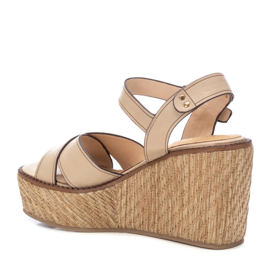 Carmela 16138702 Sandale cuir compensée marron
