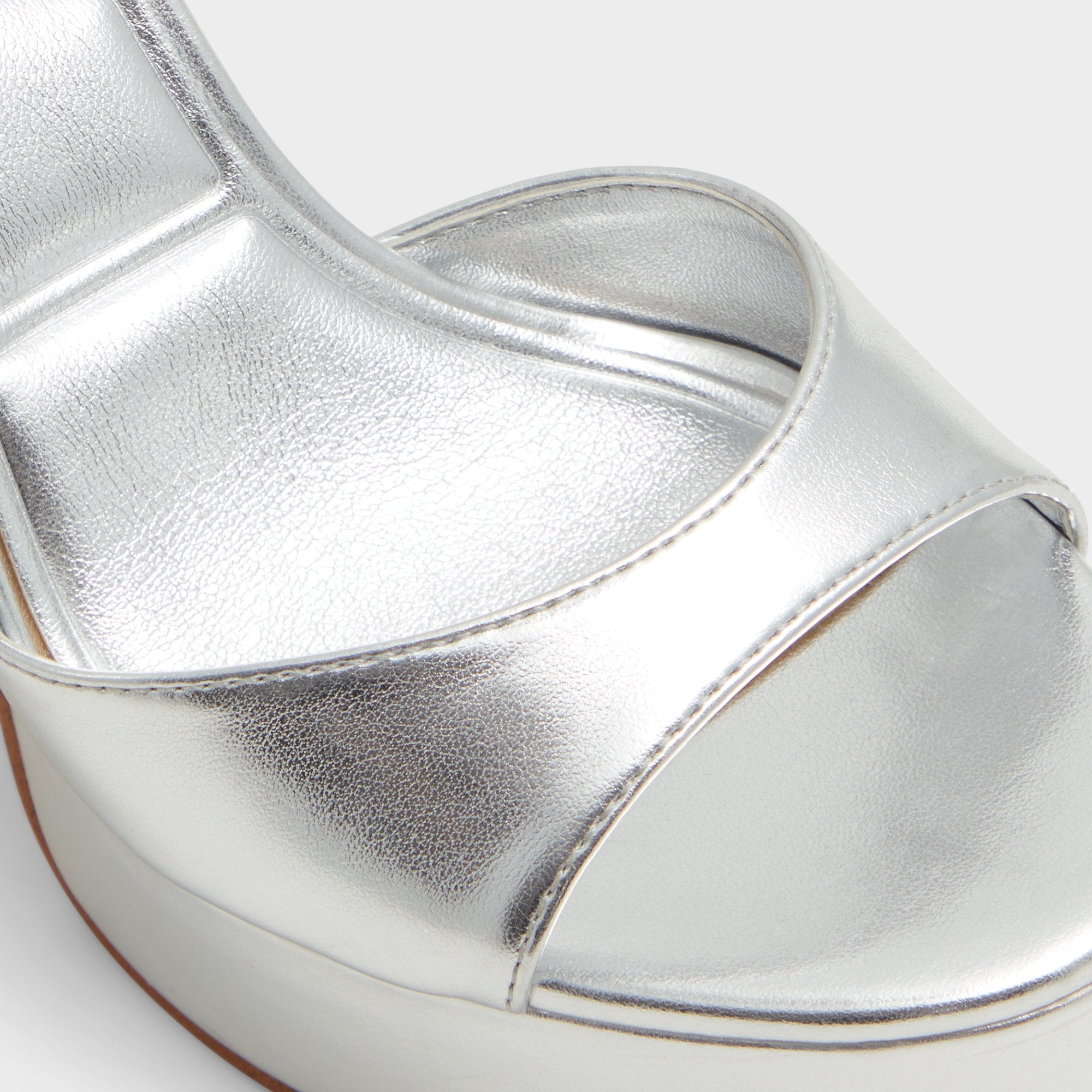 ALDO Valoria sandales talon femme argent plateforme