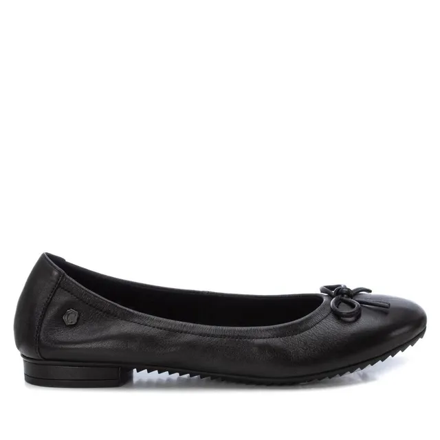 Carmela 16187102 ballerine cuir noir semelle plate