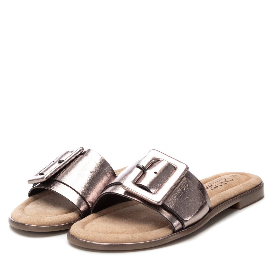Carmela 16240603 sandale cuir gris plat