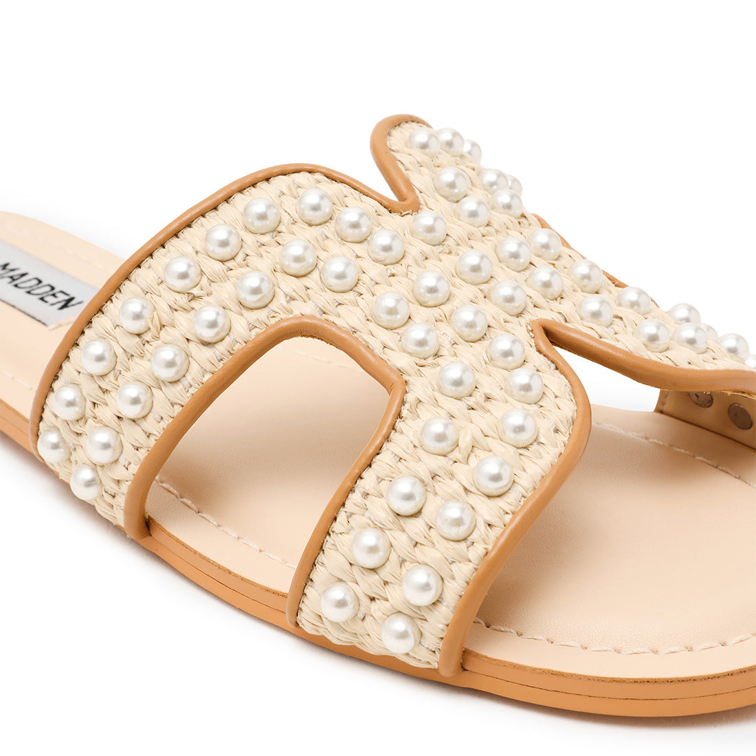 Steve Madden Zarnia-P sandale plate nude perles