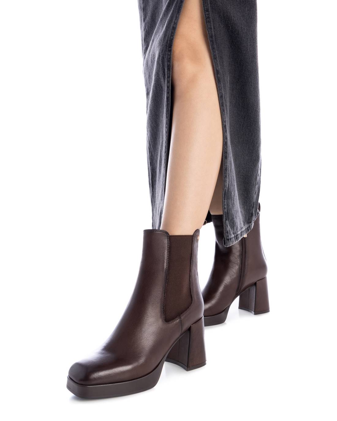 Carmela 16184802 bottines chelsea cuir marron
