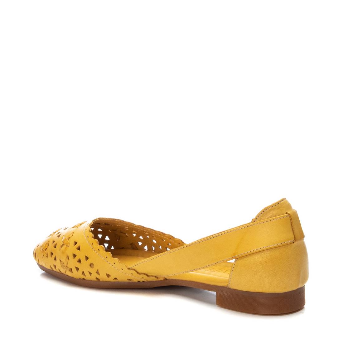 Carmela 16067206 ballerine cuir jaune ajourée
