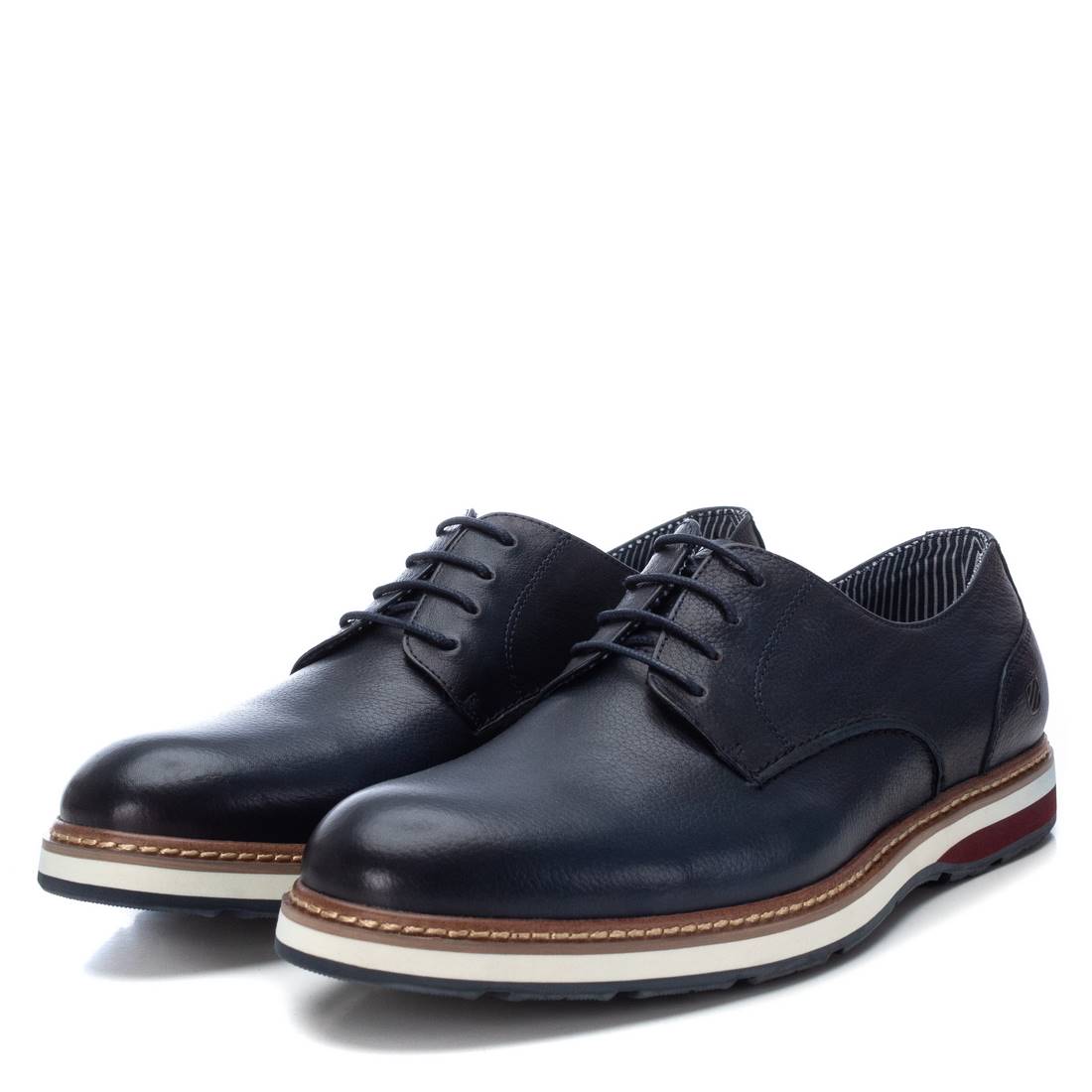 Carmela 16126103 derby cuir bleu à lacets
