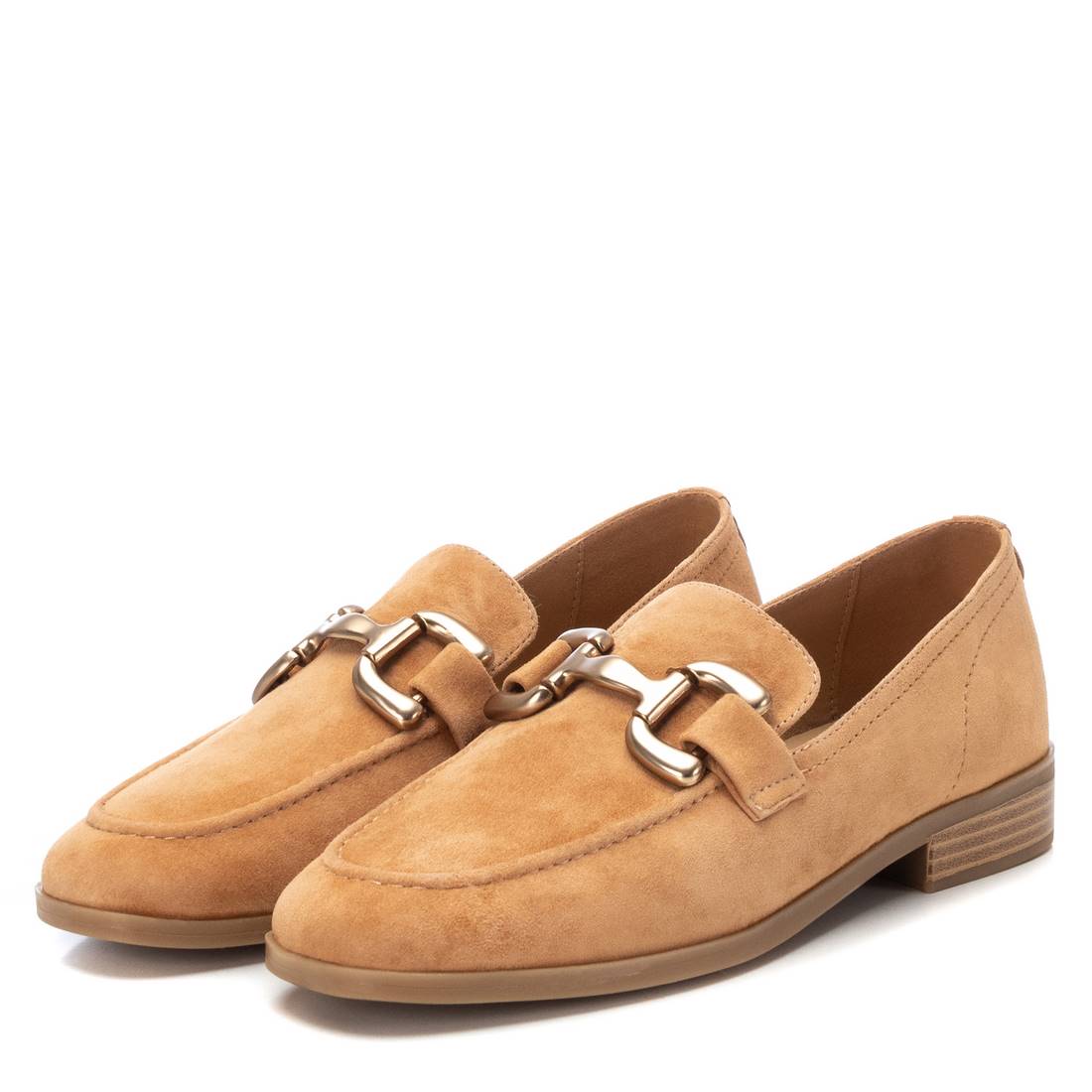 Carmela 161503 16150303 mocassin marron cuir plat