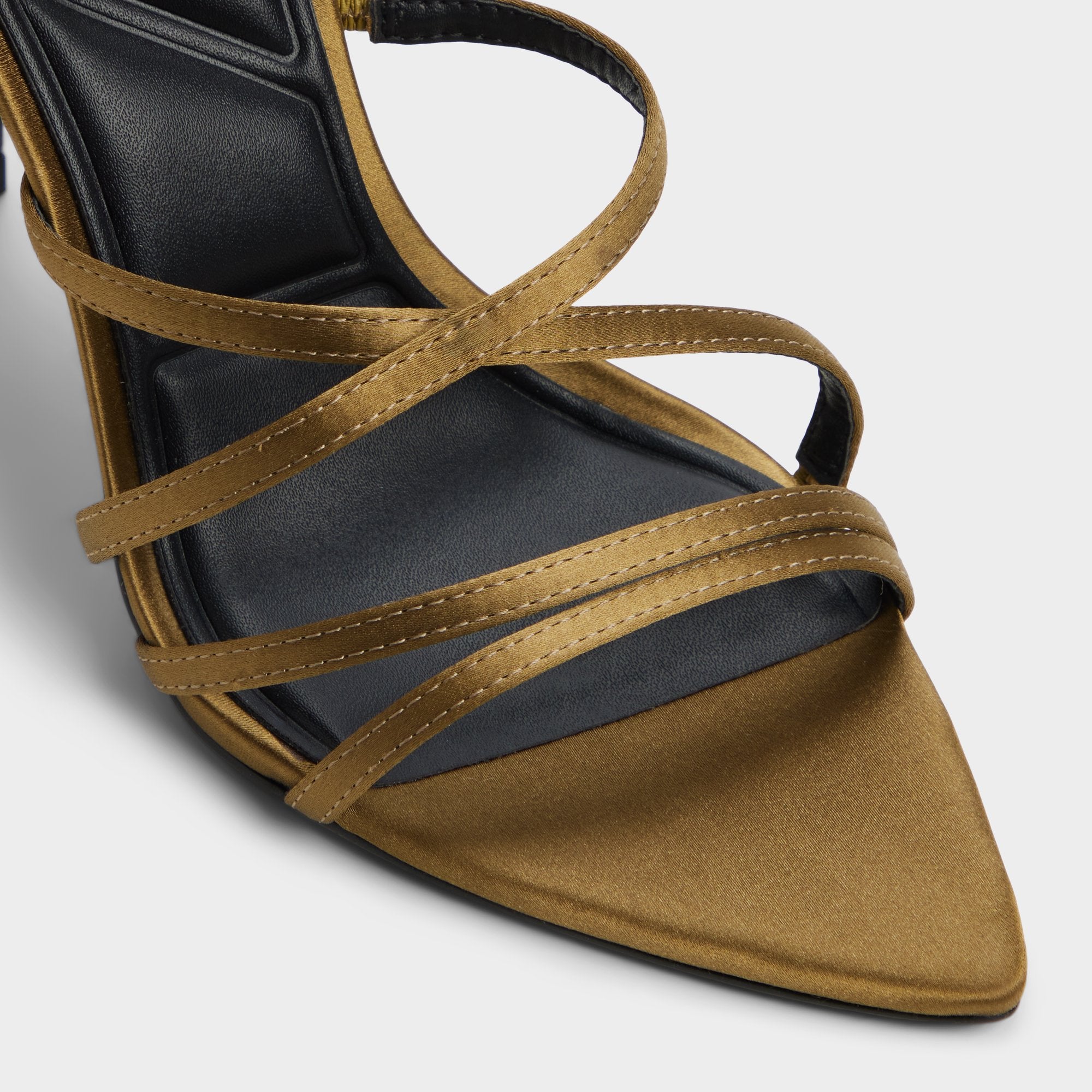 Aldo Solania sandales talon aiguille olive