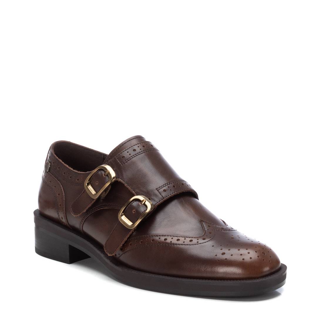 Carmela 16196301 mocassins marron cuir boucles