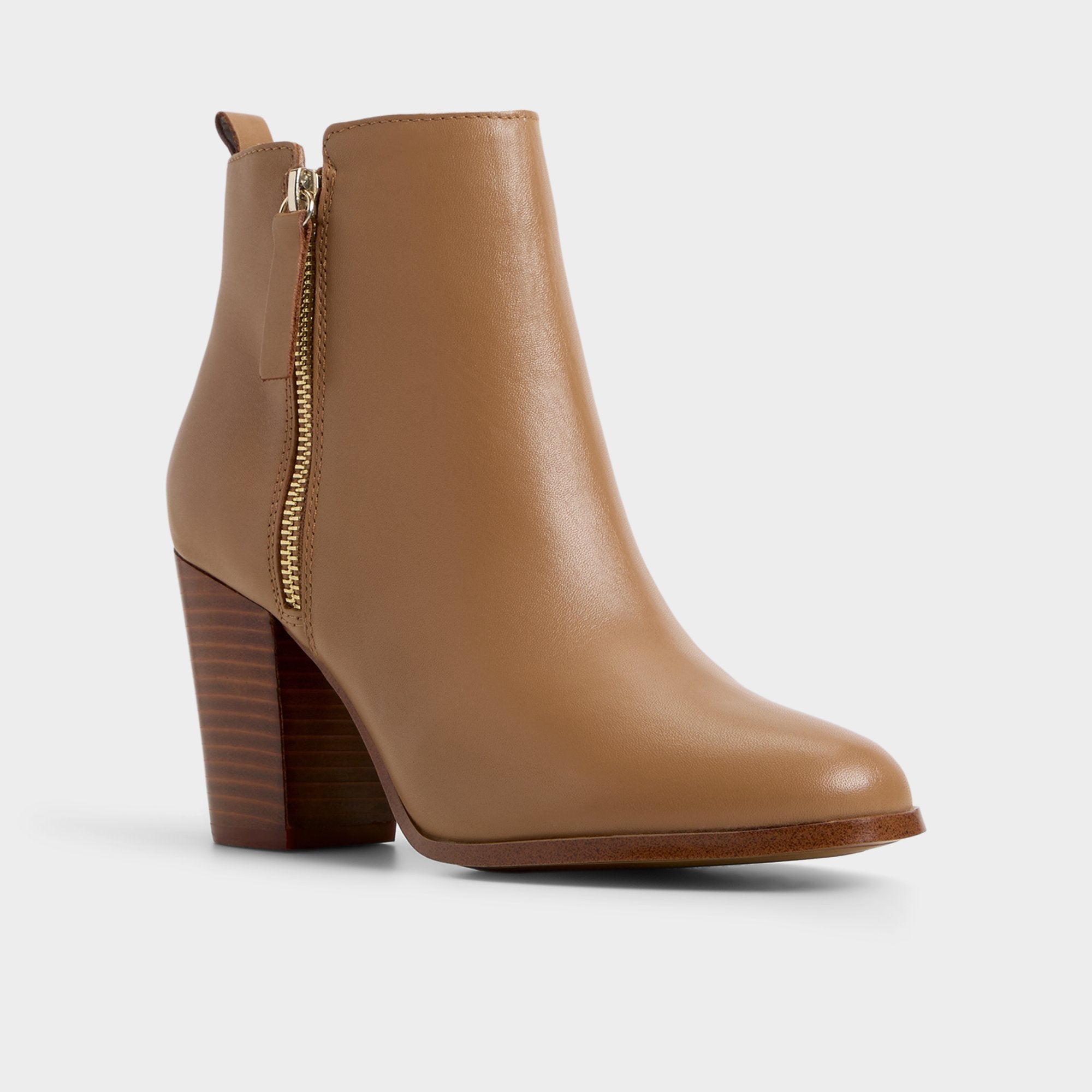 ALDO Noemieflex bottine cuir talon bloc fermeture zip