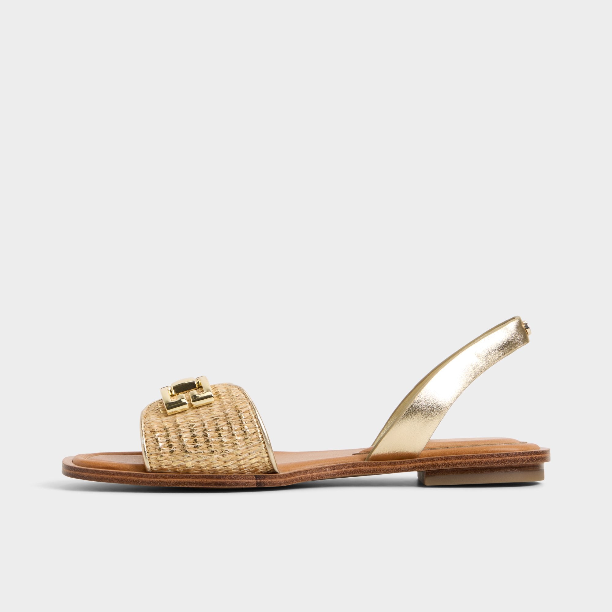 ALDO Agreinwan sandales plates femme métallisé