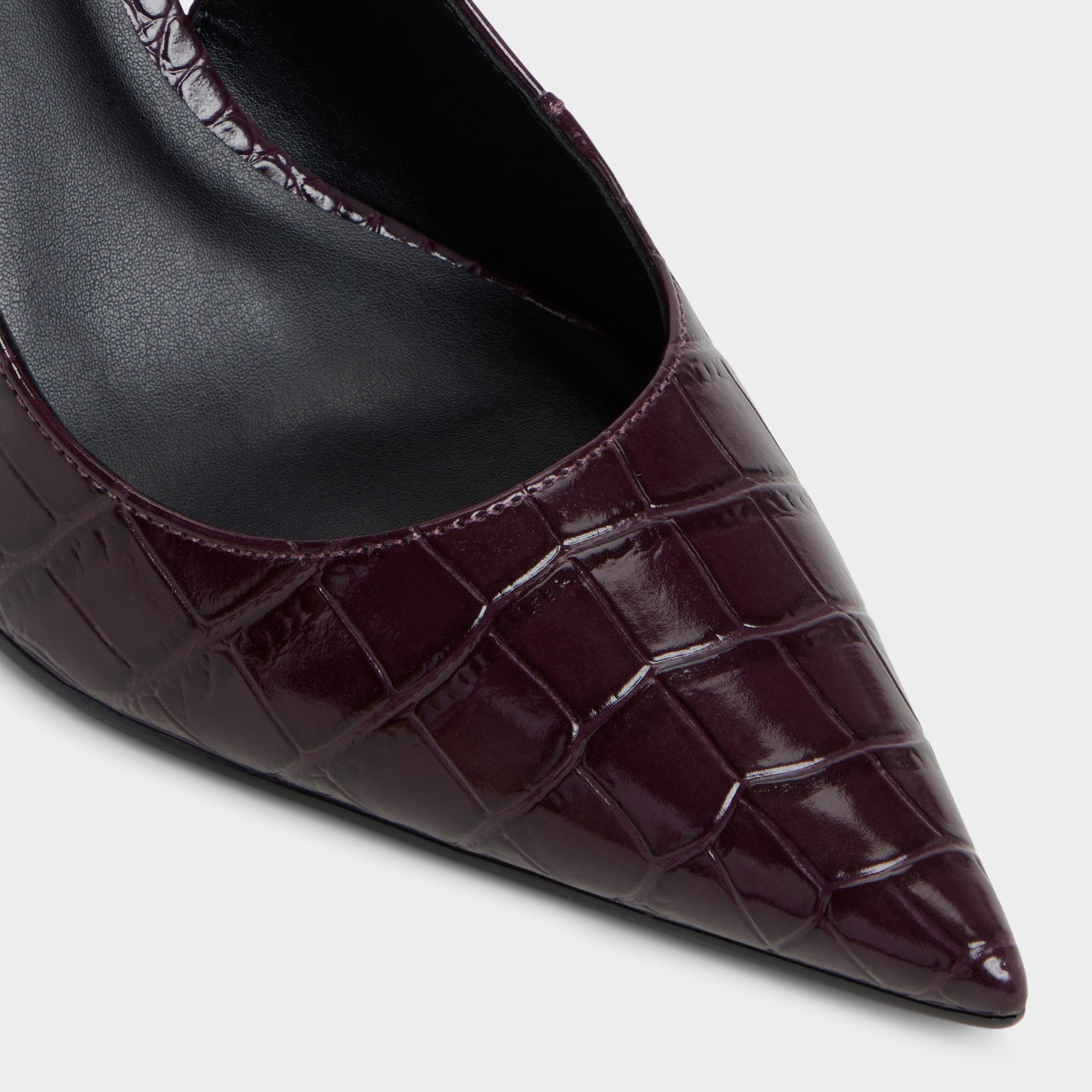 ALDO Seralina sandales talon rouge croco