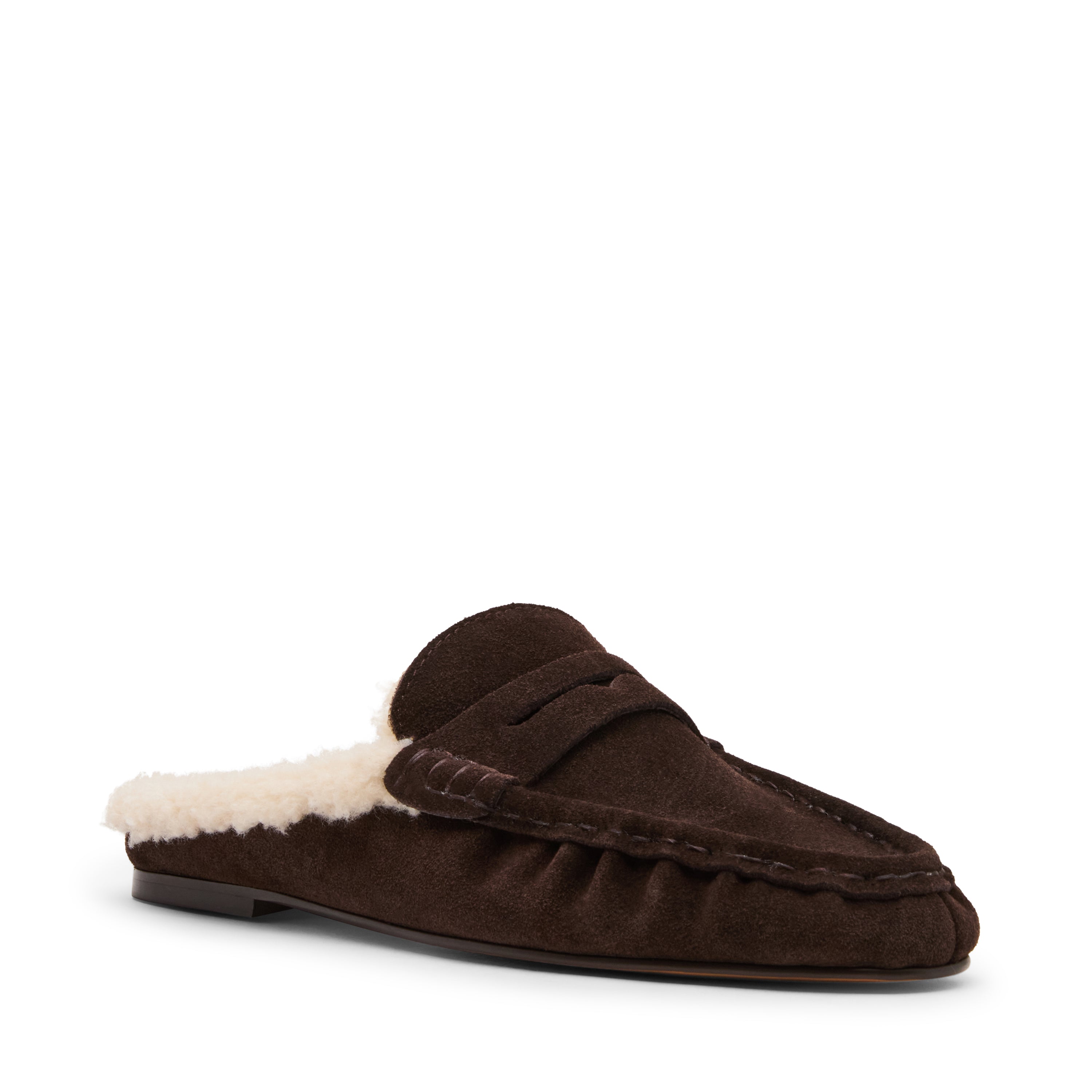 Steve Madden Rafe-F mule daim marron chocolat