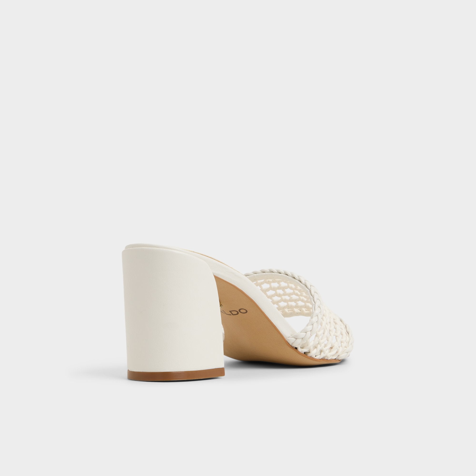 ALDO Beachdate sandales femme talon carré blanc