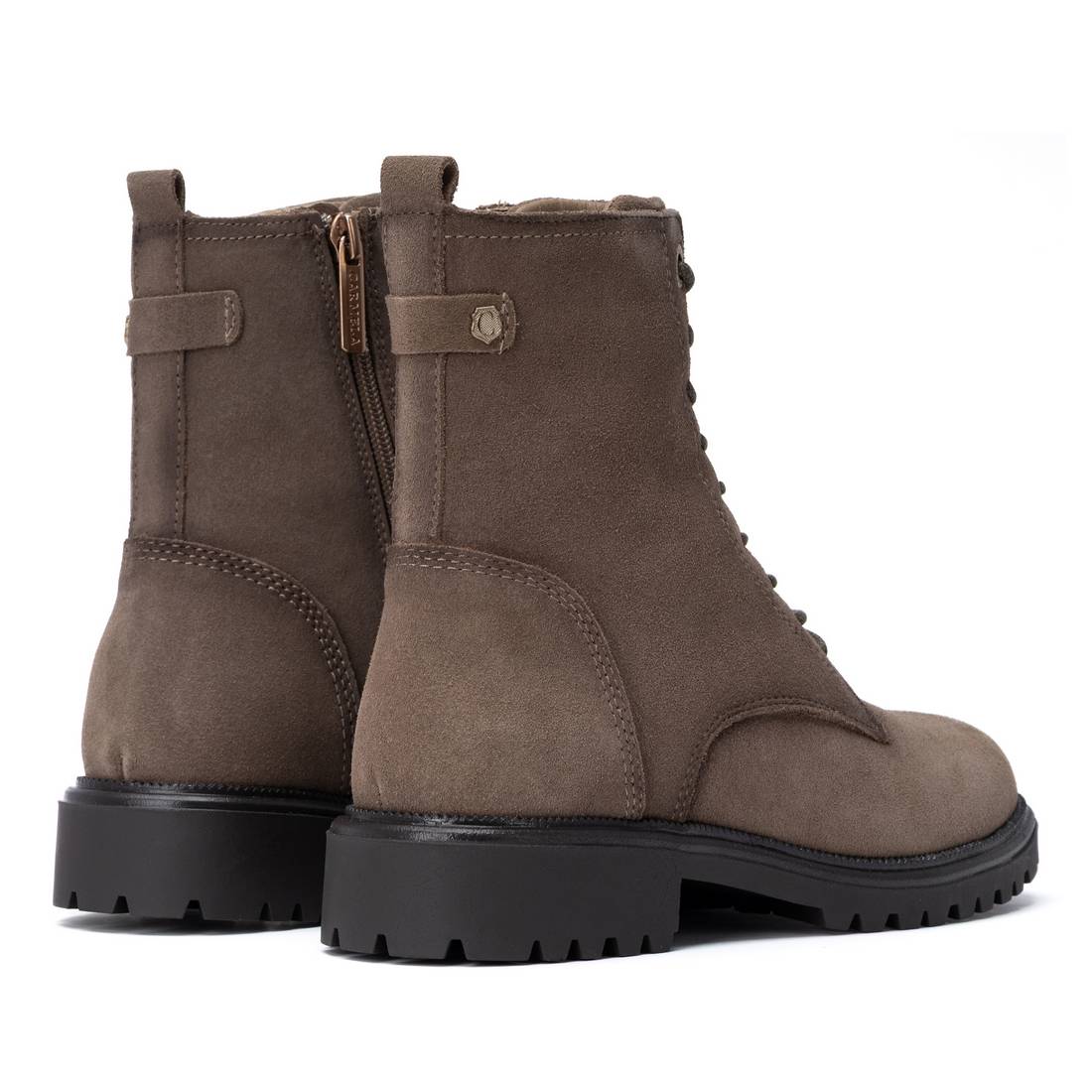 Carmela 16431401 bottine femme taupe cuir lacets
