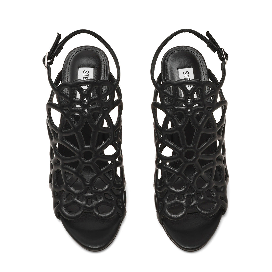 Steve Madden Popup sandales cuir noir talon 10,2 cm