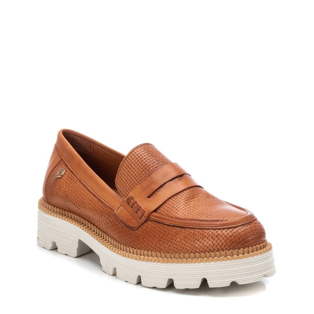 Carmela 16078301 mocassins cuir marron texturé