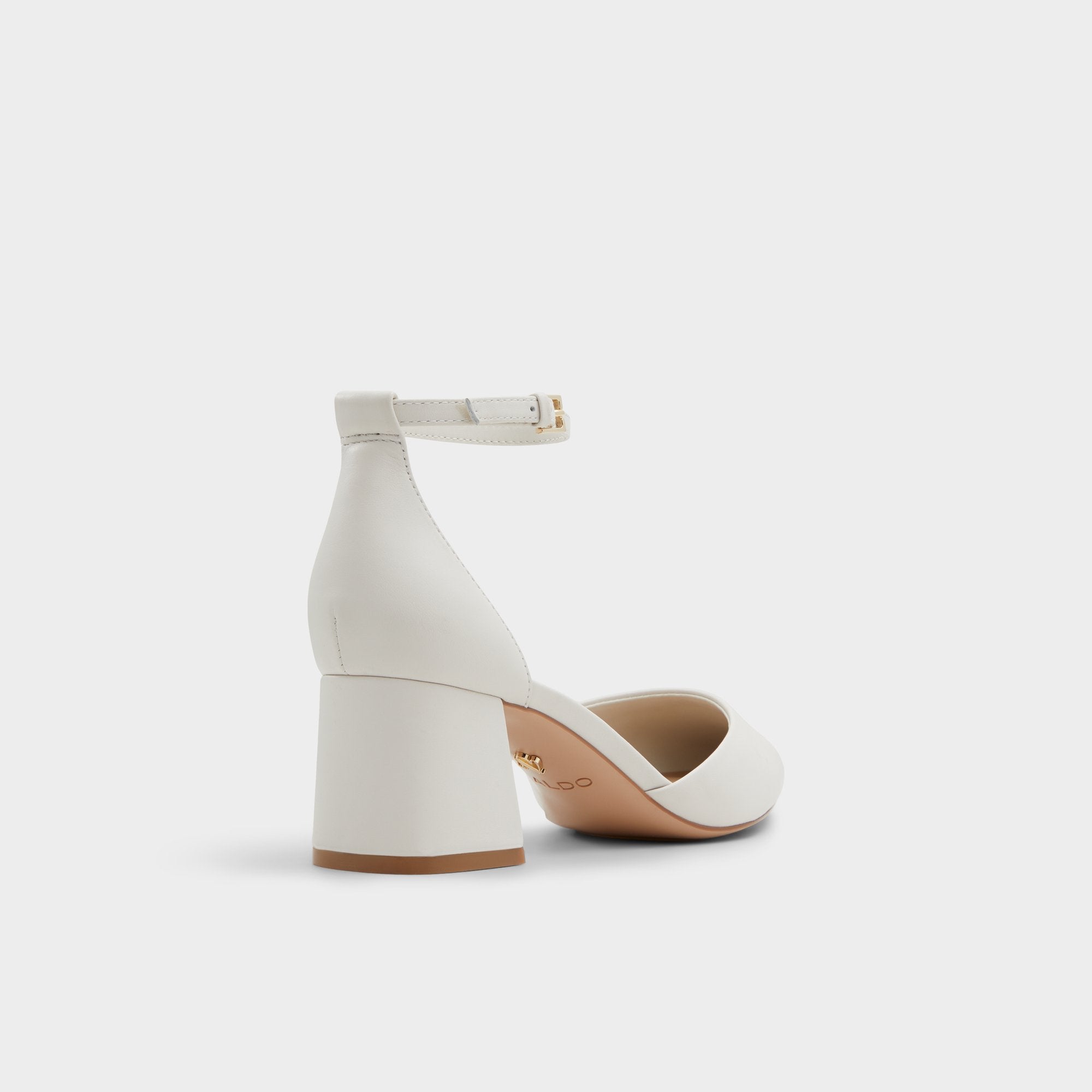 ALDO Uneral escarpin d'orsay talon bloc blanc