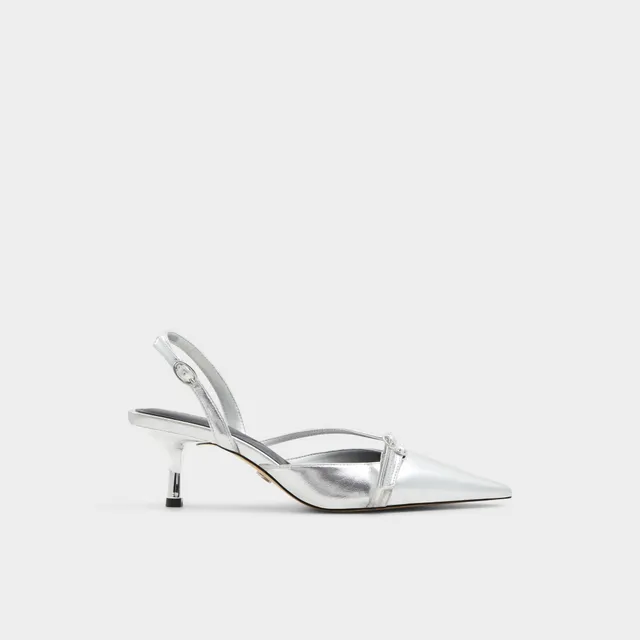 ALDO Marietta escarpins slingback argent pointure 38