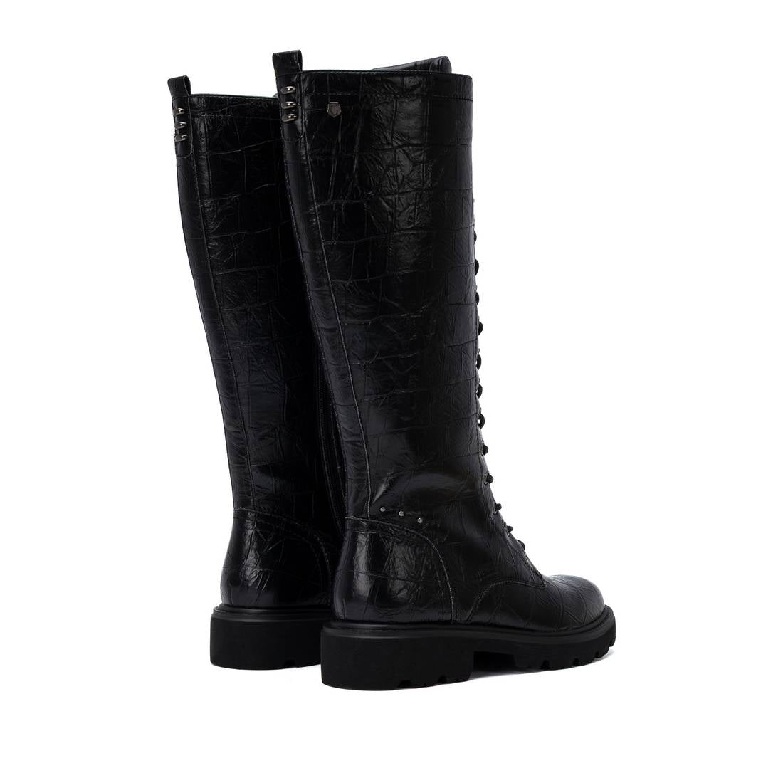Carmela 16435802 bottes militaire noir lacets