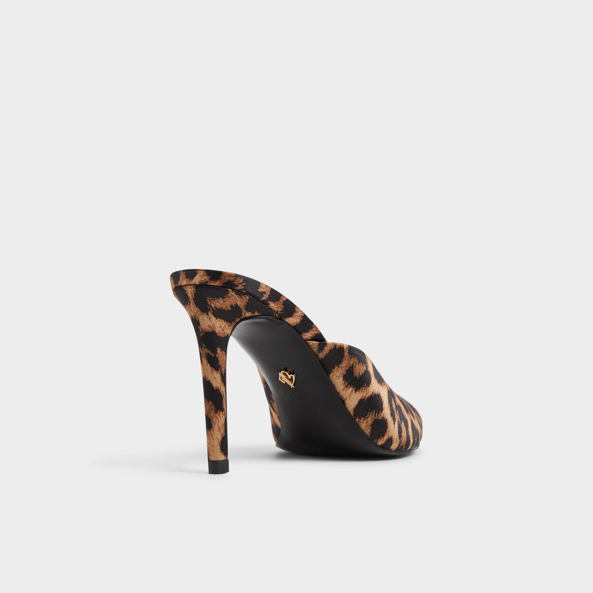 ALDO Elenara mules léopard satin talon aiguille