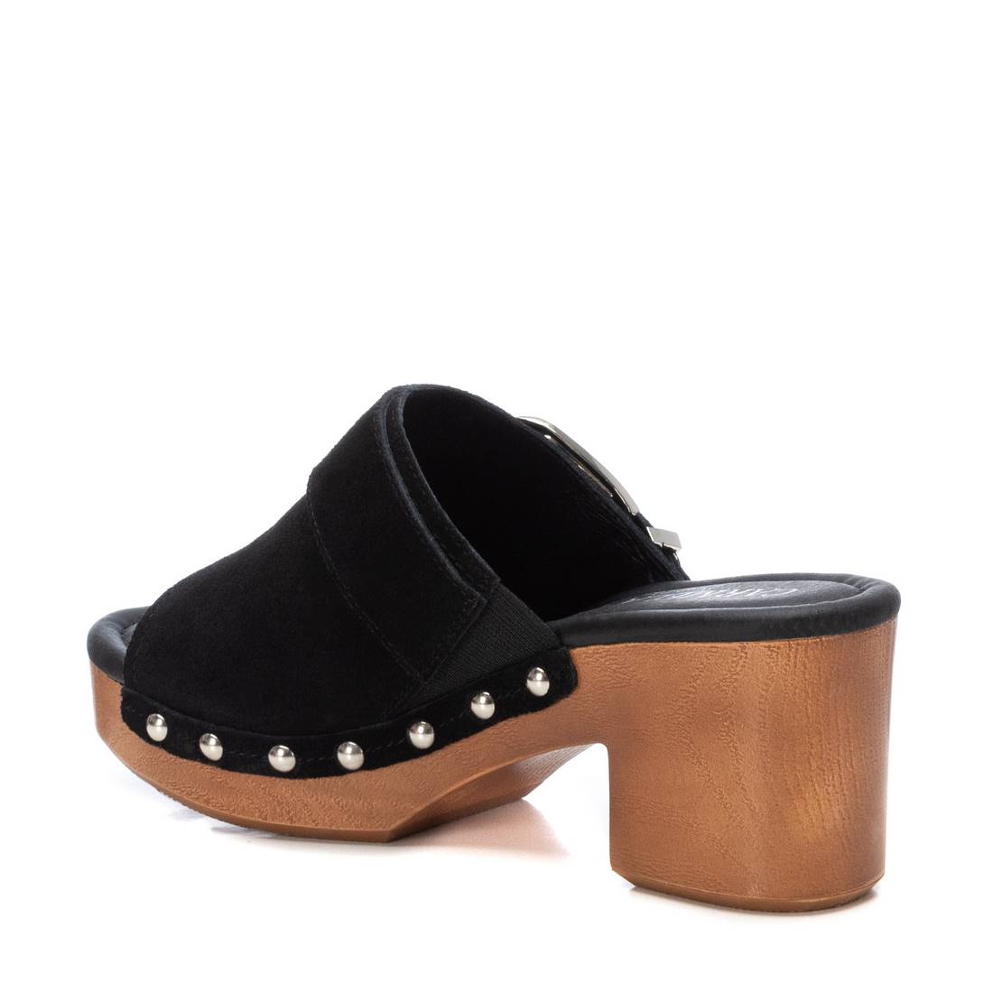 Carmela 16073603 sabot cuir noir talon 7 cm