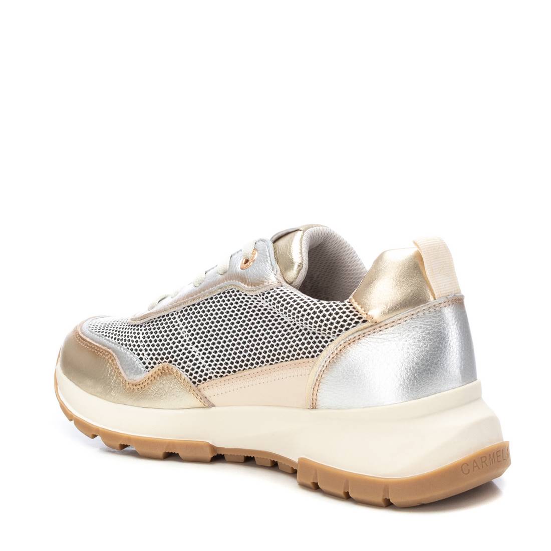 Carmela 16146901 baskets doré cuir lacets