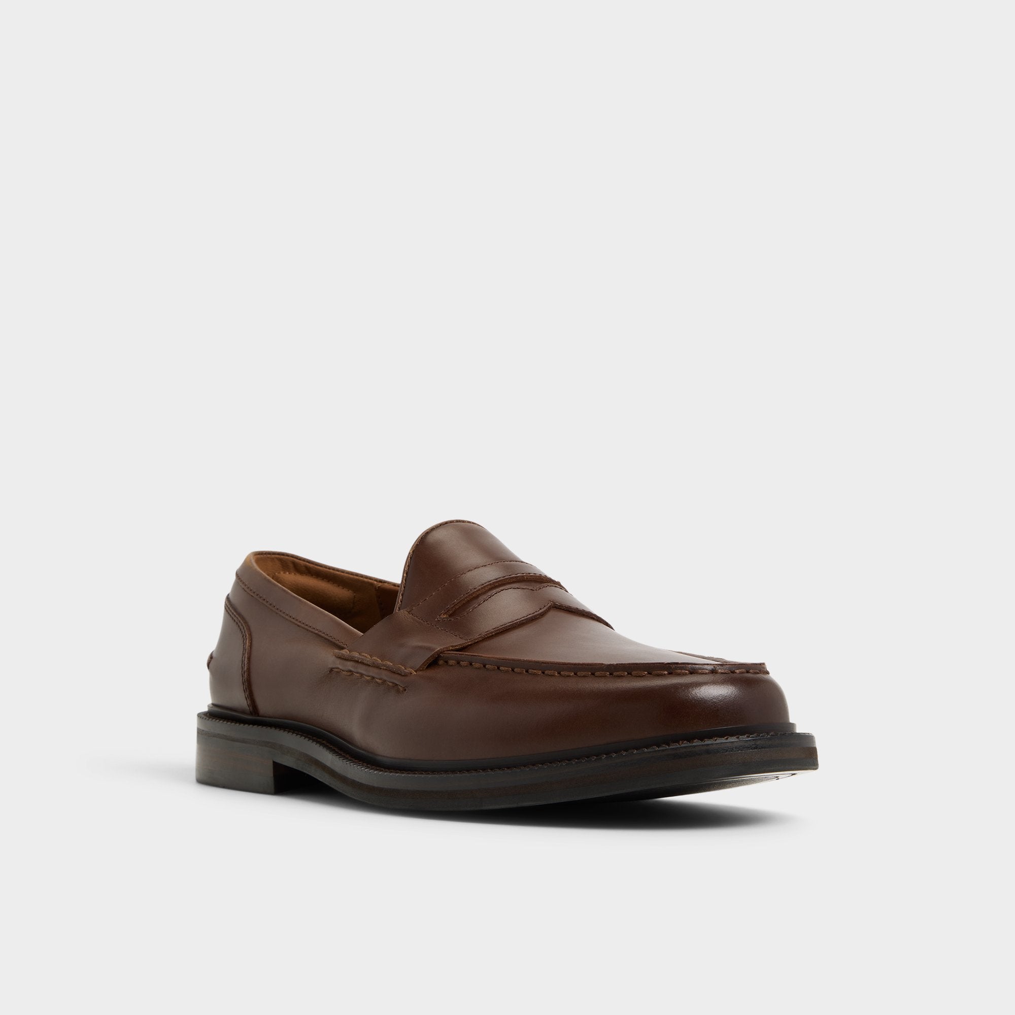 Aldo Buckley mocassins cuir marron penny homme