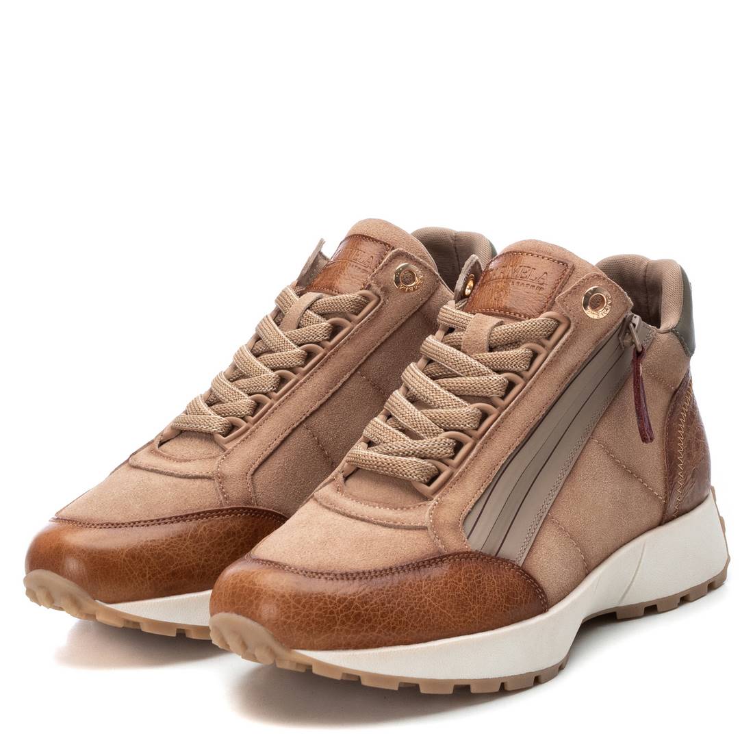 Carmela 16088101 sneakers cuir marron zip pointure