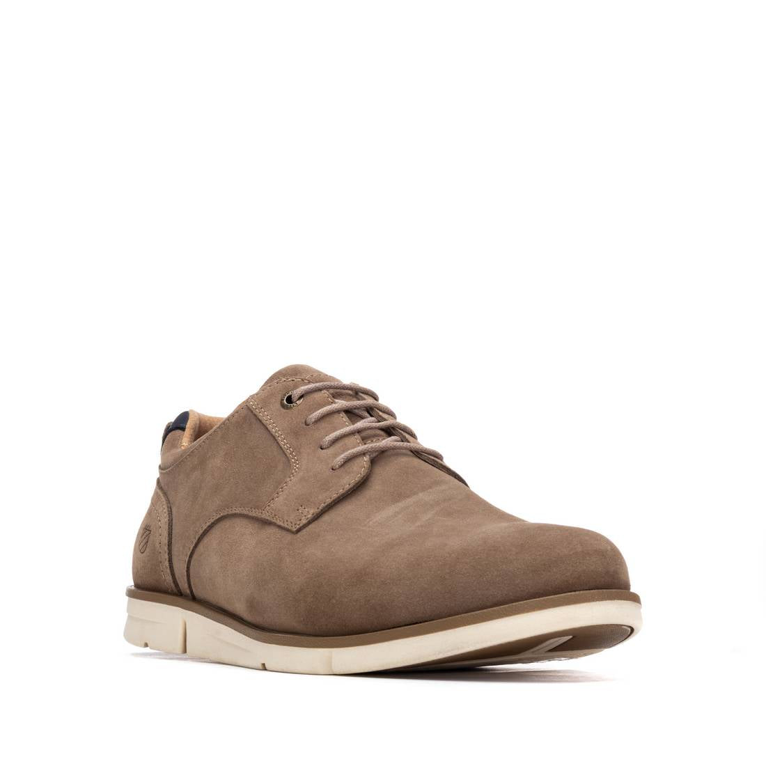 Carmela 16390103 derby homme taupe cuir suède