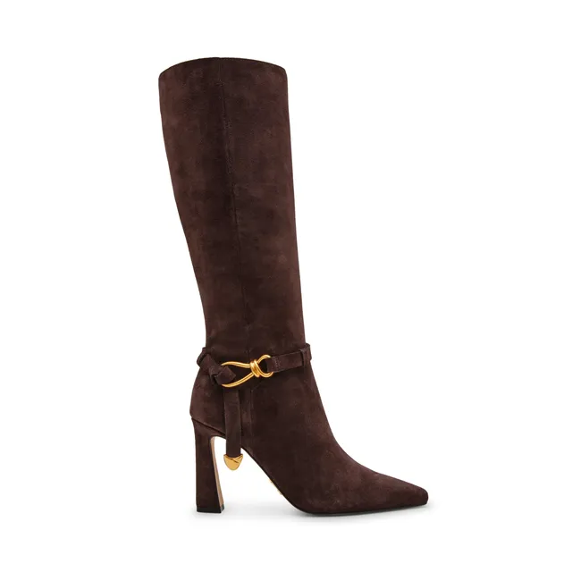 Steve Madden Sirrens bottine marron daim talon 8,5 cm