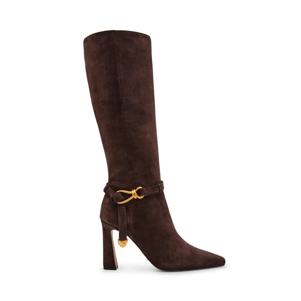 Steve Madden Sirrens bottine marron daim talon 8,5 cm