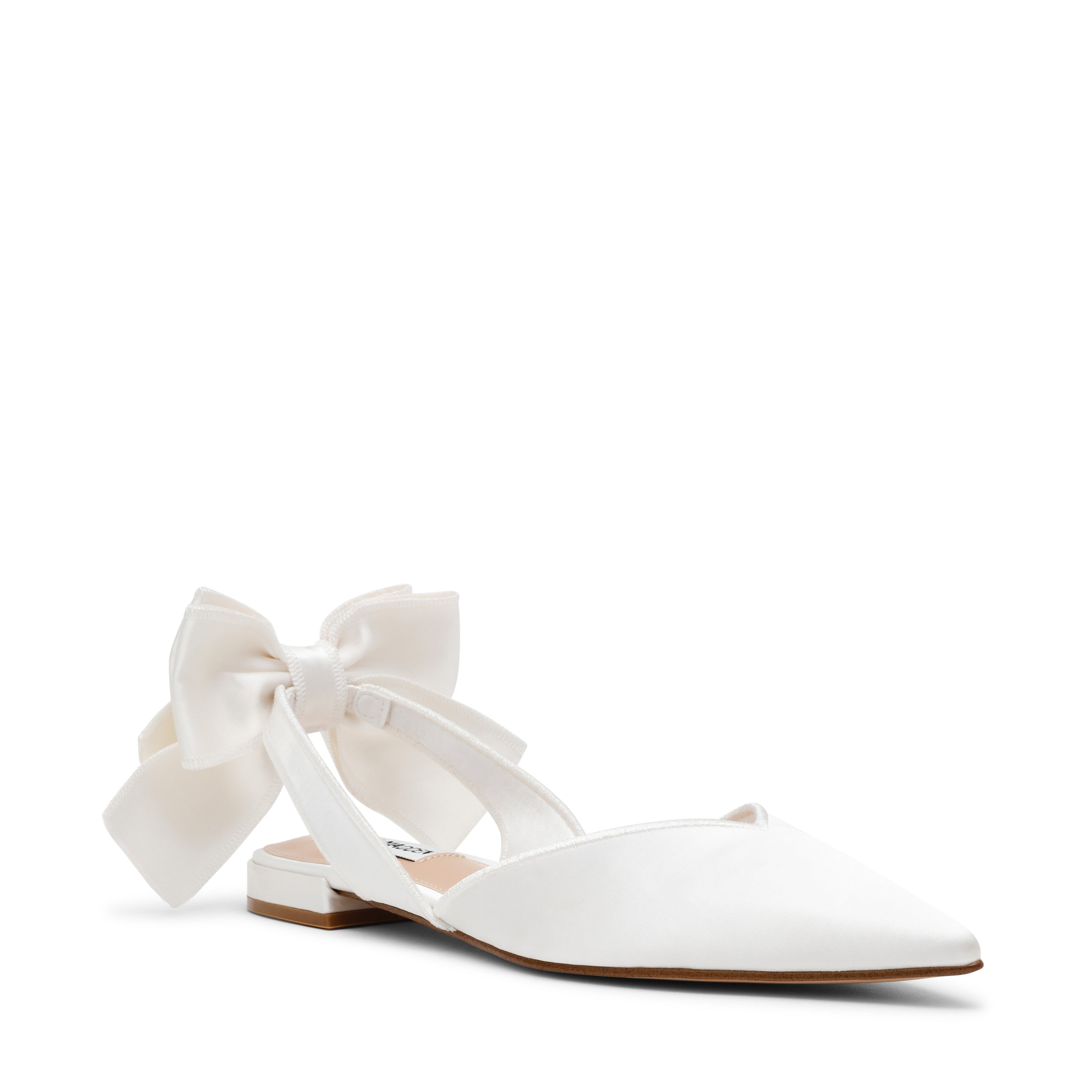 Steve Madden Synthia ballerine satin ivoire bride