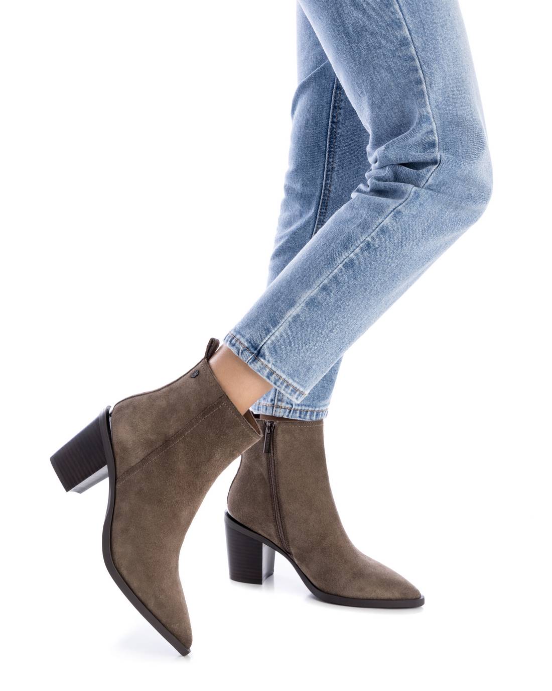 Carmela 16189503 bottines suède marron talon 9 cm