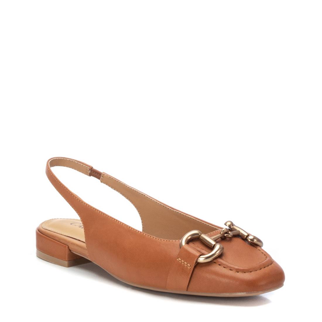 Carmela 16150001 ballerine cuir marron détalonée
