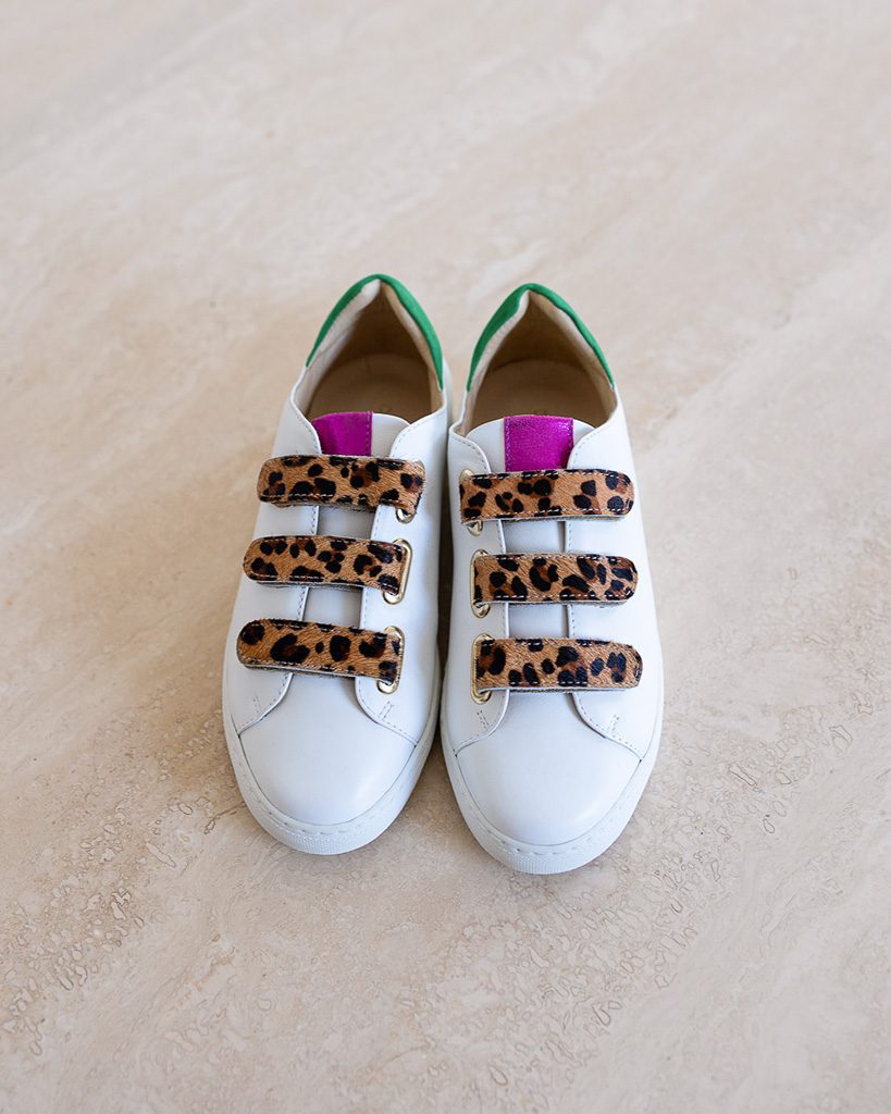 Dessine Moi Un Soulier scratch basket blanche cuir blanc